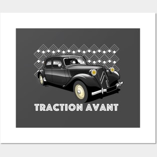 Traction Avant transparent illustration Posters and Art